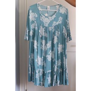 Blue Foral Dress